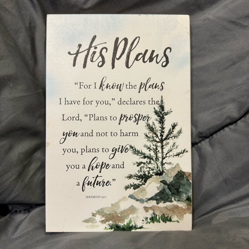 Jeremiah 29:11 Plaque